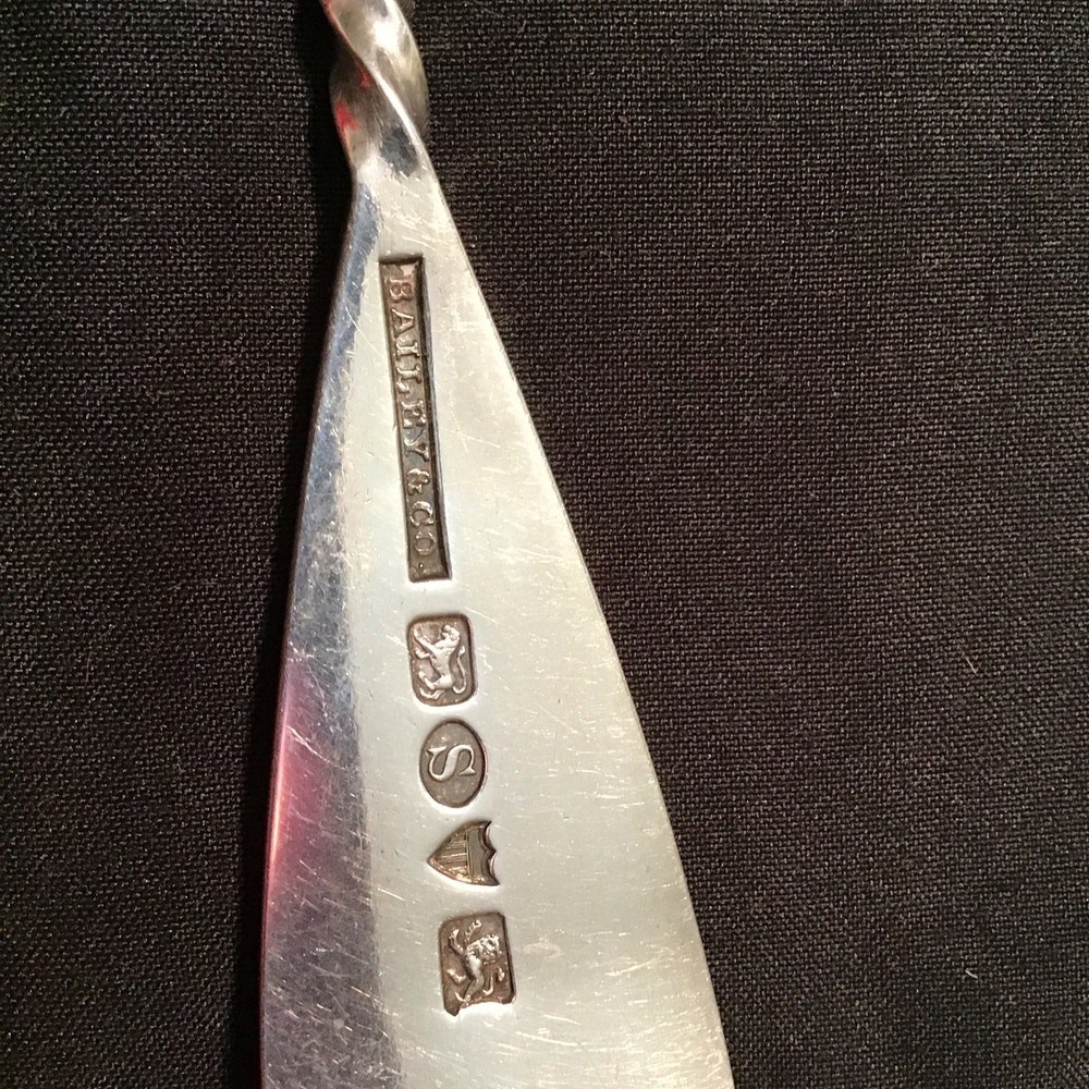 Bailey & Co. Sterling Serving Repousse Grape Spoon