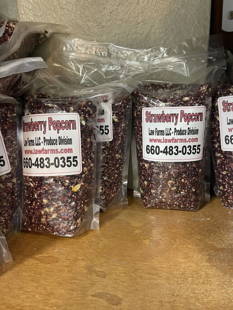 Strawberry Red Butterfly Popcorn Kernels, Non-GMO (6# Total