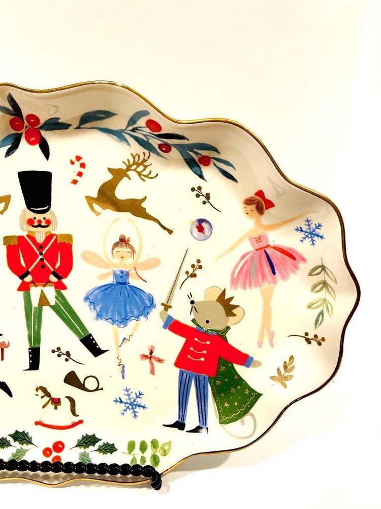Robert Stanley Christmas Nutcracker Ballerina 13" Platter
