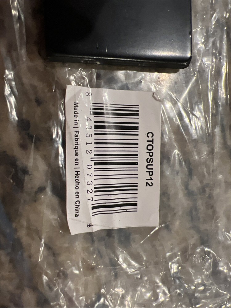 Hardware Resources CTOPSUP12 Countertop Support - Black