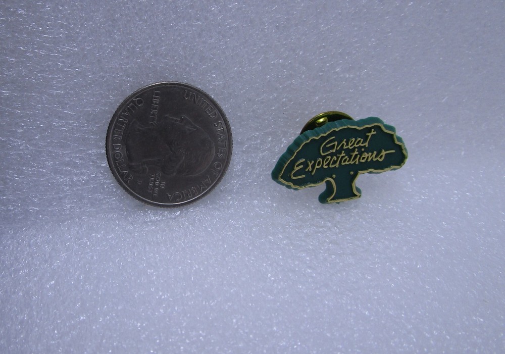 Great Expectations - Green Tree Plastic Pin