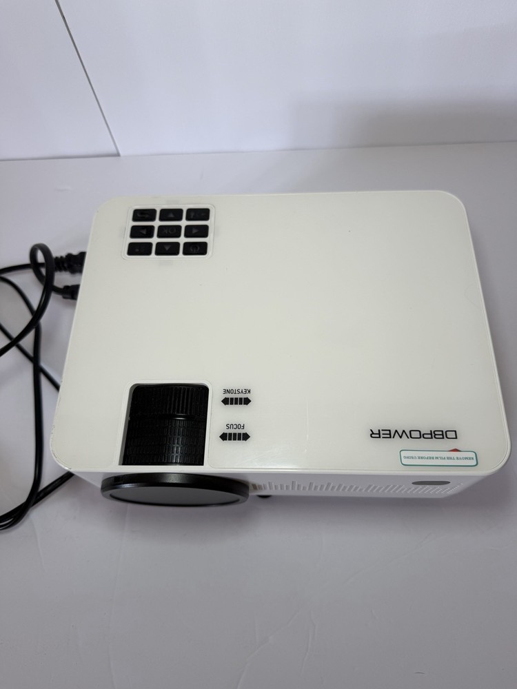 DBPOWER L9 LCD+LED Desktop Projector White HDMI USB VGA SD AV