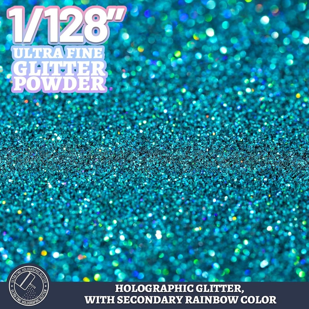 Blue Holographic Glitter for Crafts