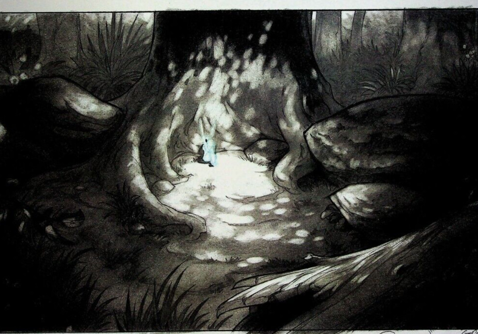 Pixie Hollow Games 2011 SIGNED Dennis Greco Production Background Layout Copy