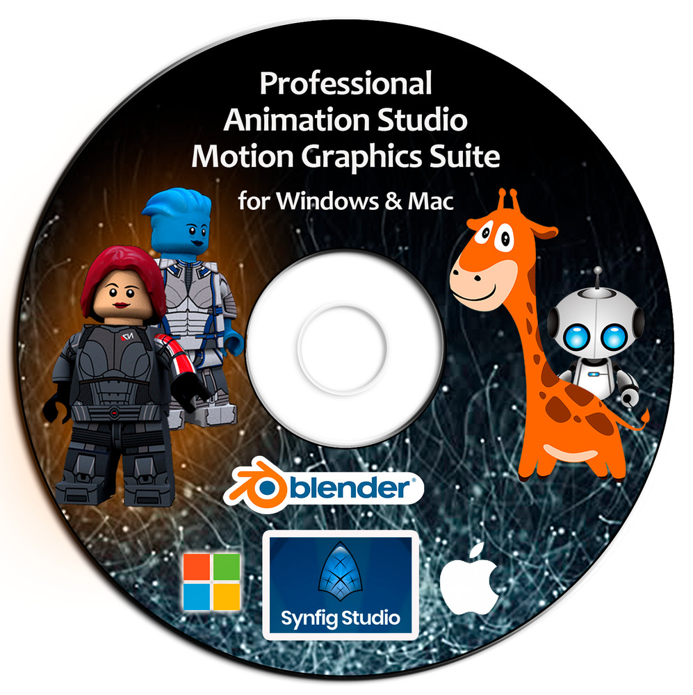 Animation Studio- PRO 3D/2D Motion Graphic Design Editing Software-DVD Win/Mac