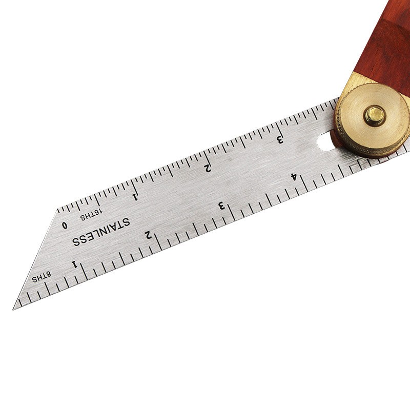 Woodworking T Bevel Horizontal Sliding Adjustable Angle Ruler Measurement Tool a