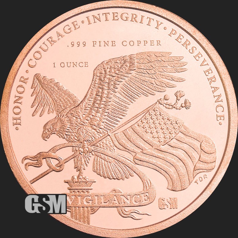 1 oz Copper Round GSM Trump