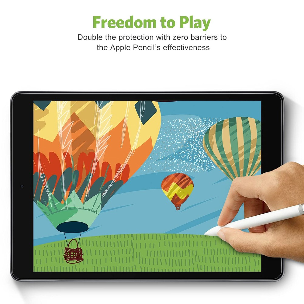 apiker 2 Pack Screen Protector for iPad 9th 8th 7th Generation 10.2 Inch,...