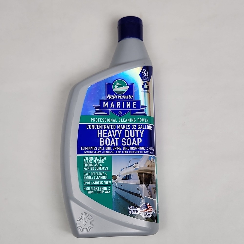 REJUVENATE MARINE HEAVY DUTY BOAT SOAP CONCENTRATED MAKES 32 GALLONS !!!