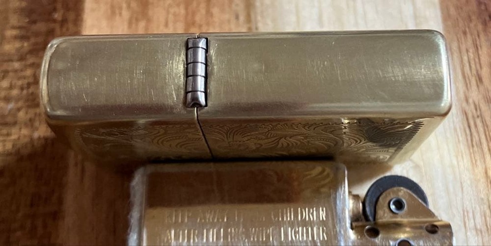 Zippo solid brass Venetian, made in 1996