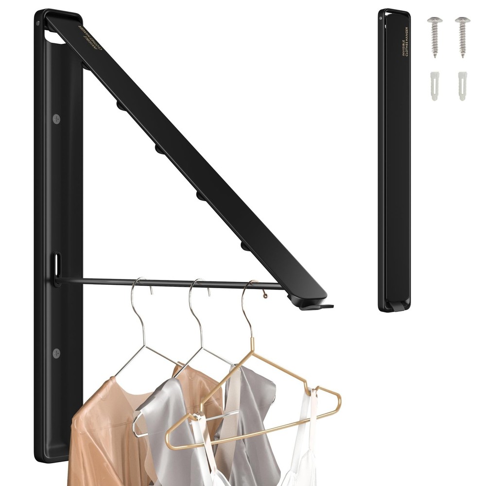 Dr.DJ Clothes Drying Rack Wall Mounted, Retractable & Foldable Clothes Hanger...
