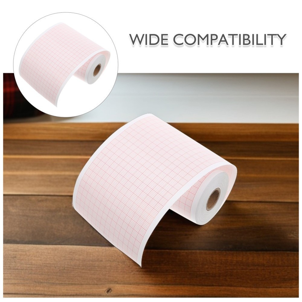2 Rolls Blank Graph Sheets: Paper Refill For Chart - Blank
