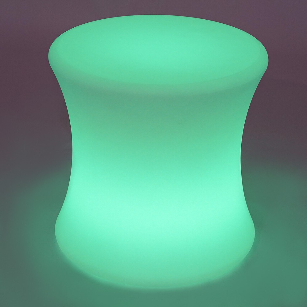 LED Light Cube Stools Chair 16 Colors Changing Rechargeable w/Remote Control
