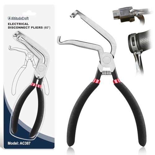60° Angled Electrical Disconnect Pliers, Auto Connector Release Tool 60 Degree