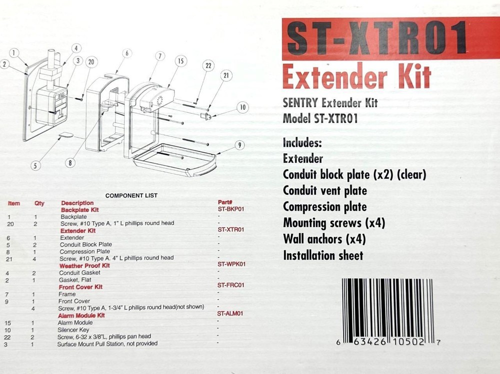 SigCom ST-XTR01 Sentry Extender Kit