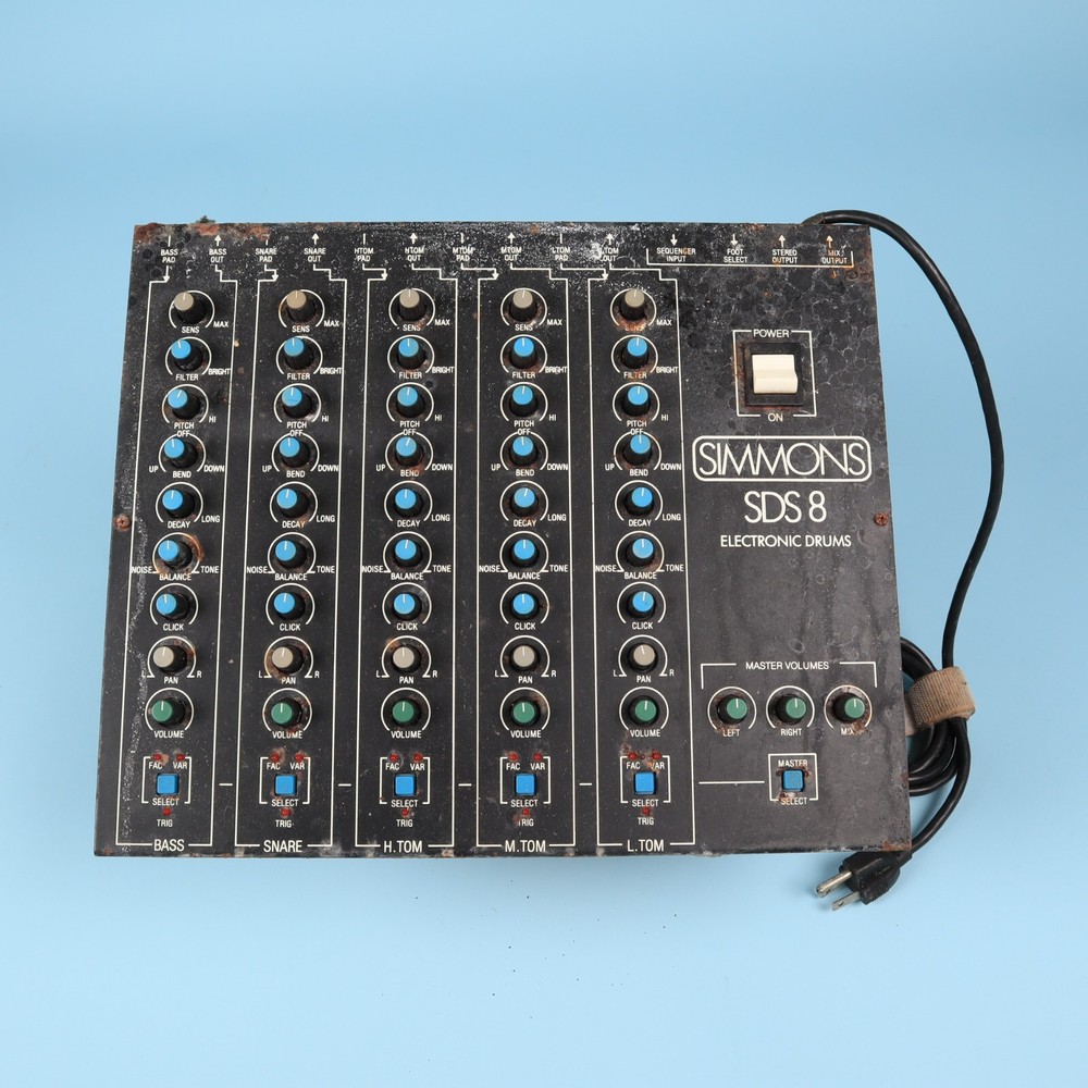Simmons SDS 8 Analog Electronic Drum Drums Machine Synthesizer Module RUSTY
