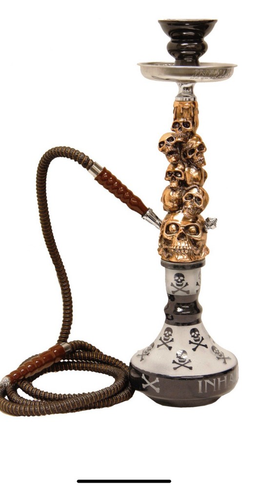 18 INCH PATENTED INHALE SKULL HOOKAH WITH INTERLOCK SYSTEM