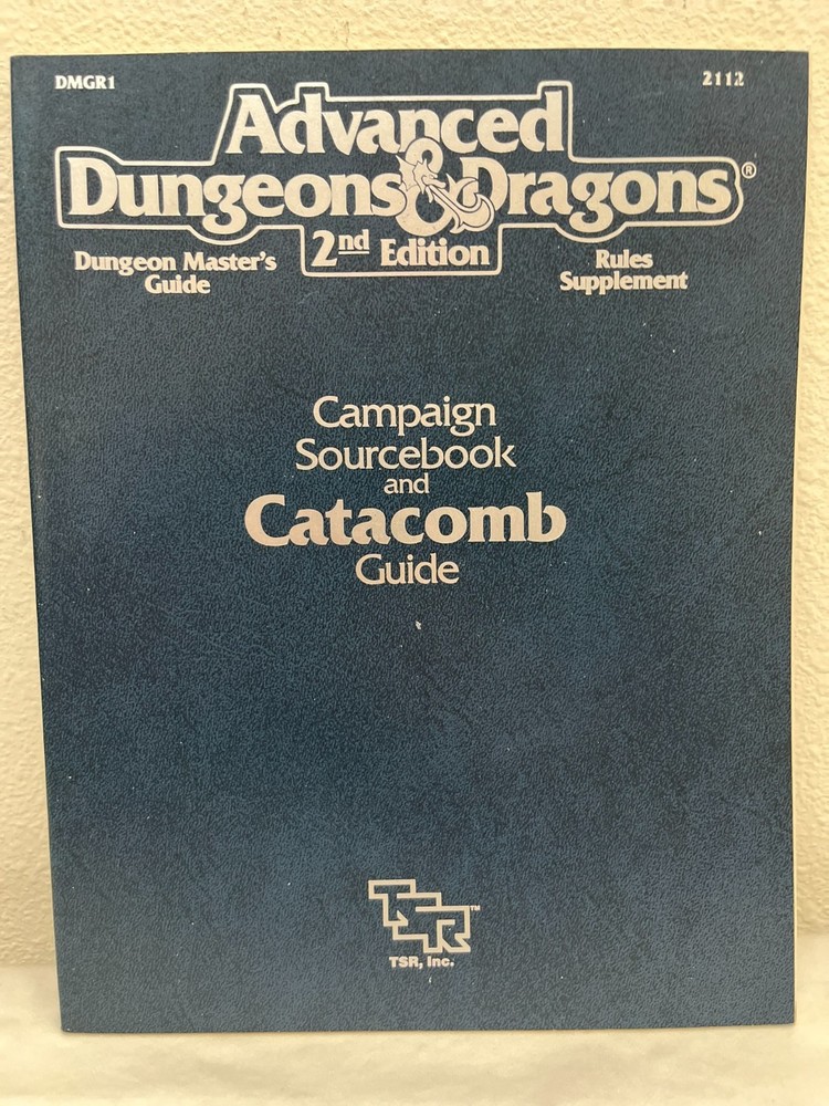 Dungeons and Dragons 2e Campaign Sourcebook and Catacomb Guide Softcover