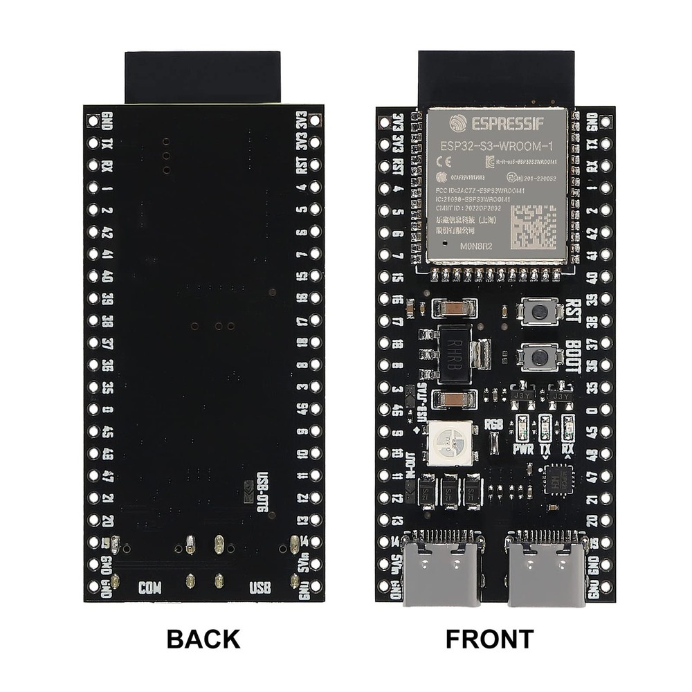 2 PCS ESP32-S3 WiFi Bluetooth Dual Type-C Development Board for Arduino