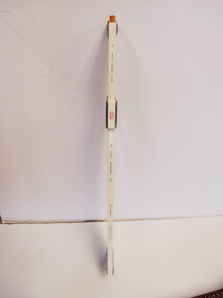 Vintage Frederick Post Versalog Engineer Hemmi Bamboo Slide Rule #1460 stunning