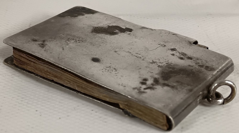 Antique Silver Plated Chatelaine Aide-Mémoire Pocket Notepad Pencil Truro Crest