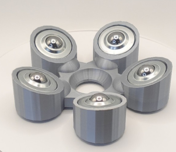 Bowling Ball Spinner Cup - Silky Silver