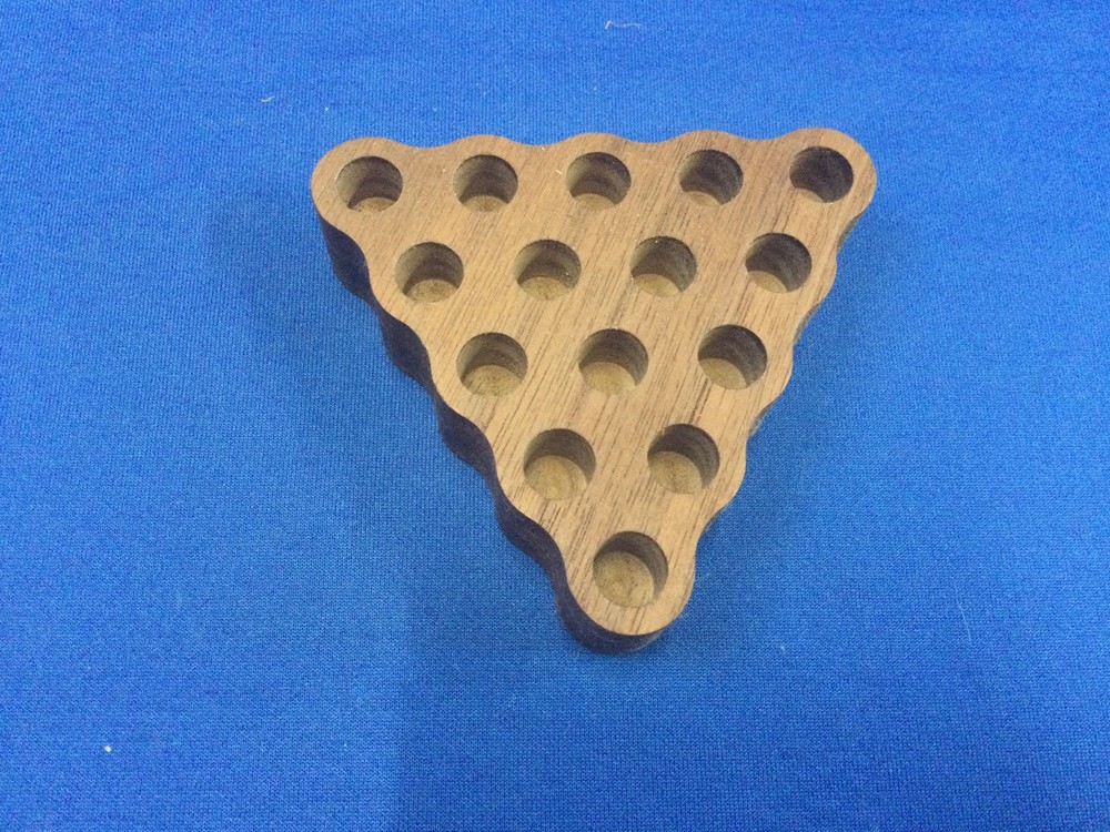 RSM Firearms Shell Game 38 Traditional Triangle Peg Solitaire Game 1-pack