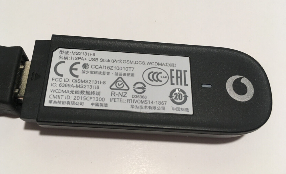 Vodafone - USB Connect MS2131i-8 Dongle Black