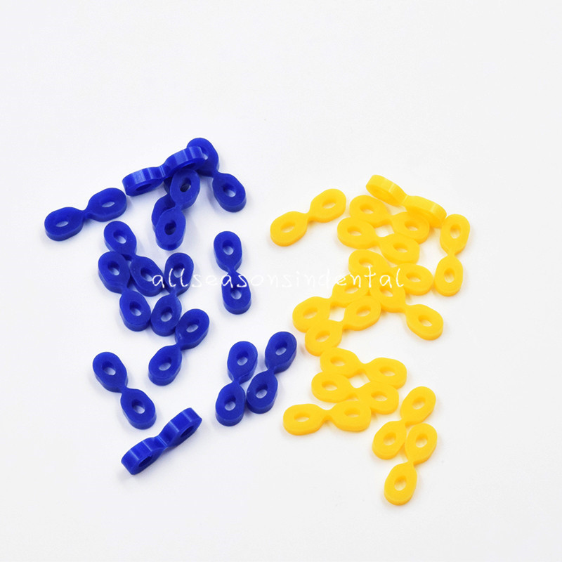 40 Pcs Dental Elastic Fixing Wedges Matrix Matrices Rubber Dam Composite TOR VM