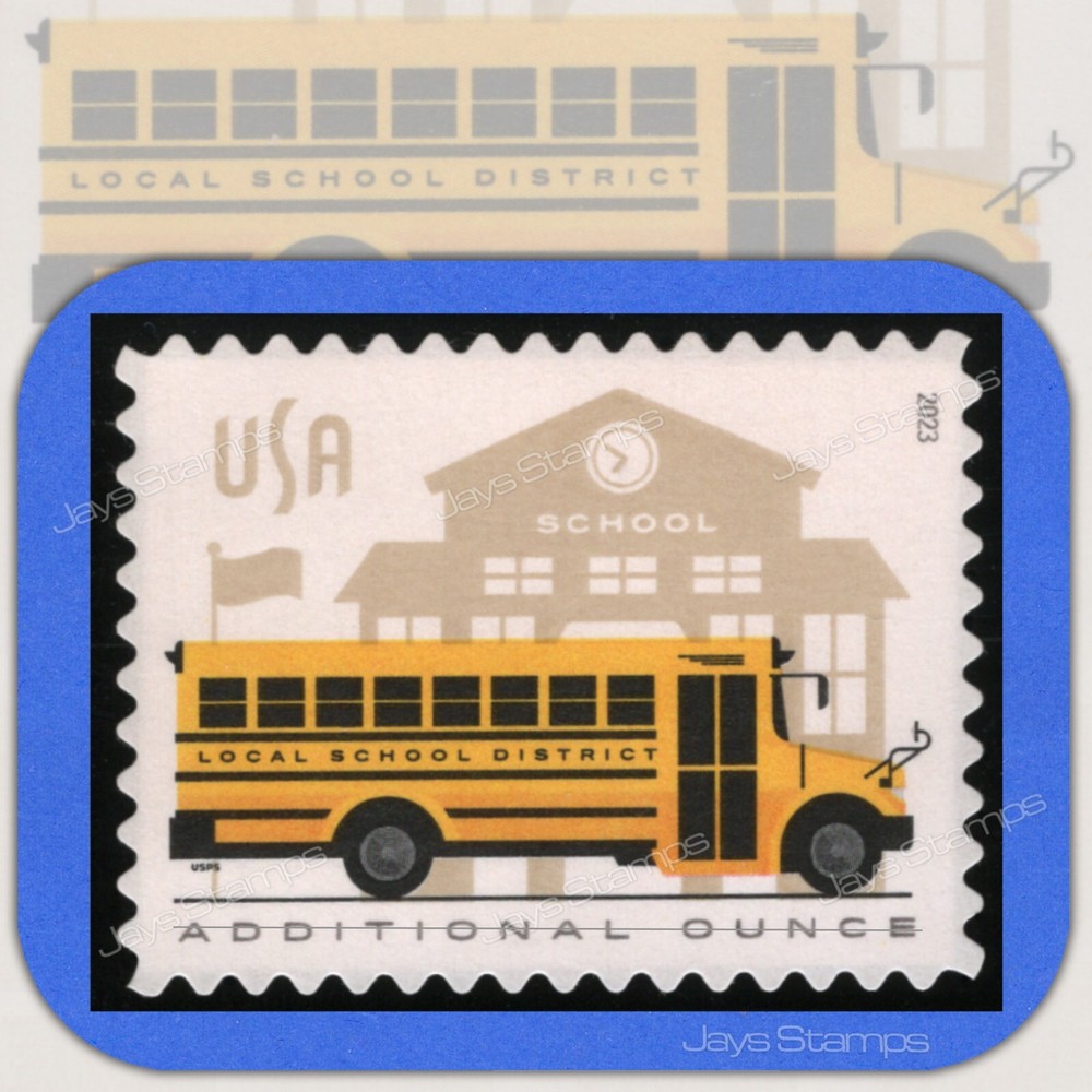 2023  SCHOOL BUS  Additional  Ounce  Single  -MINT-GENUINE-  Stamp  Cat # 5741