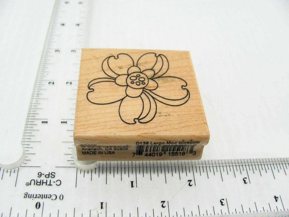 Pencil Flower Rubber Stamp - Stamp Set A683