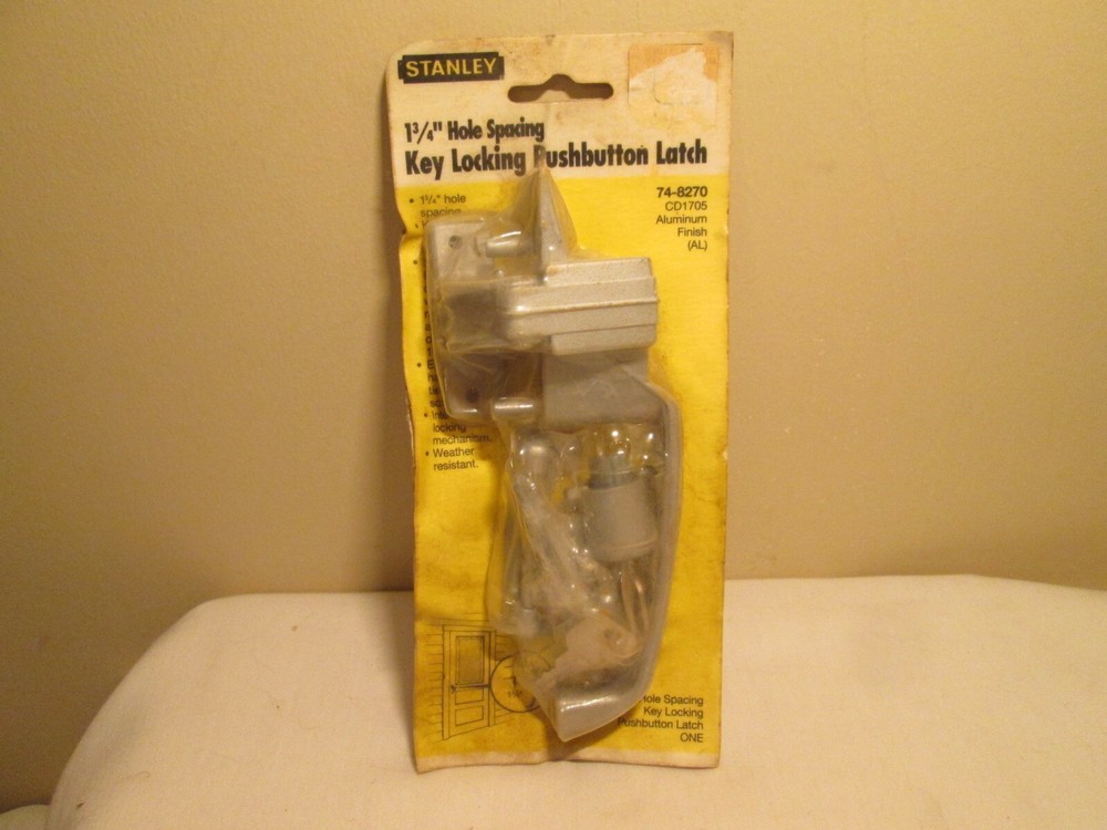 Stanley 74-8270 Stormdoor Latch Lockable NOS