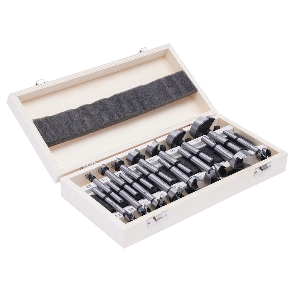 15 piece Drill Bit Set - Forstner Professional Woodworking Drill Bit Set - New