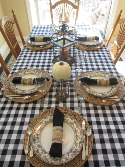 Checkered Tablecloth, Gingham Tablecloth, All Sizes