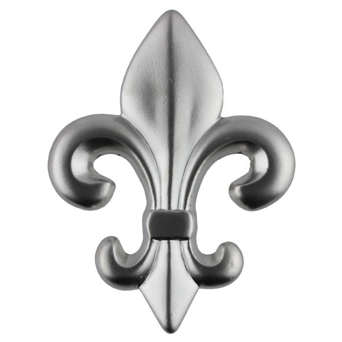 (12 Pack) 2-1/2" Fleur-de-Lis Knob Satin Nickel