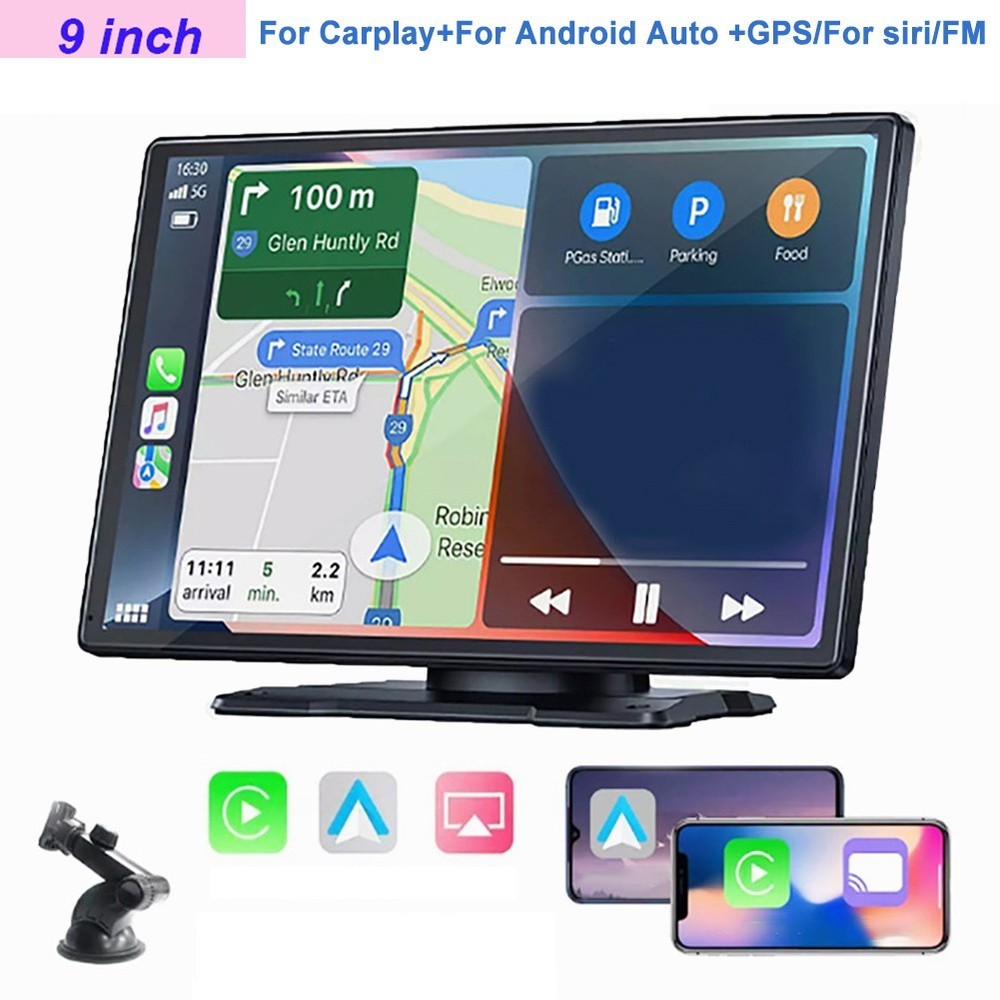 Wireless Connectivity 9 Inch Monitor Featuring Backup Camera Functionality