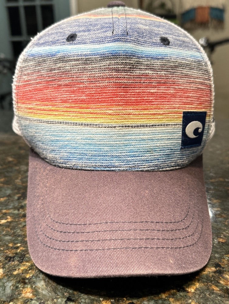 Costa Hat Snapback Mesh Surf Trucker BallCap Distressed Faded
