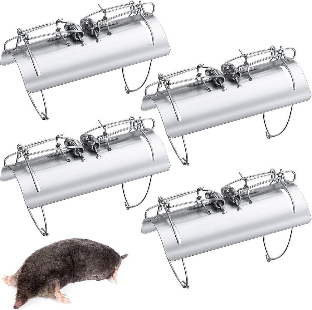 Mole Trap Half round Metal Mole Killer Reusable Ground Squirrel Trap Heavy Duty