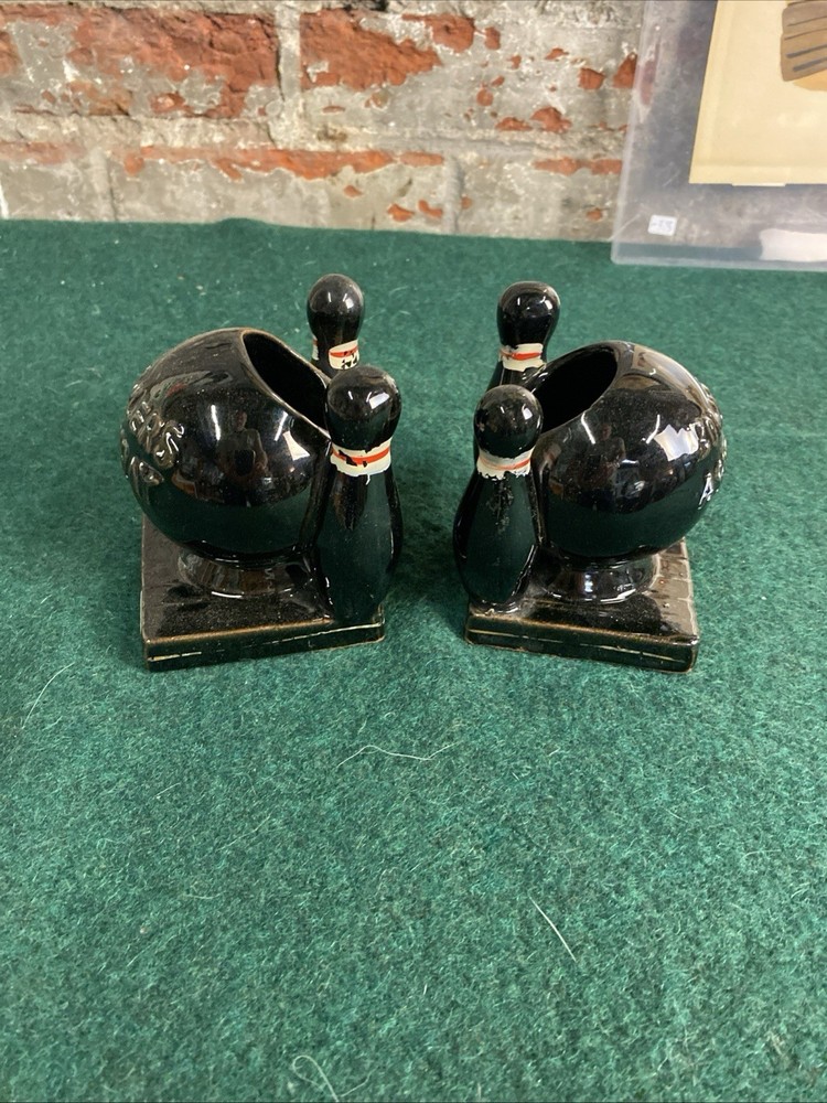 Vintage Matching Bowling Ashtray/bookends