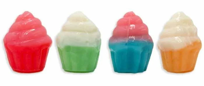3D Gummy Cupcakes 1 lb Bulk Soft Chewy Gummy Candy