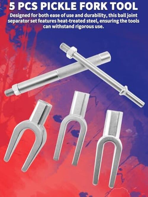 Ball Joint Separator 5pcs Pickle Fork Tool Heavy Duty Tie Rod Removal Tool for