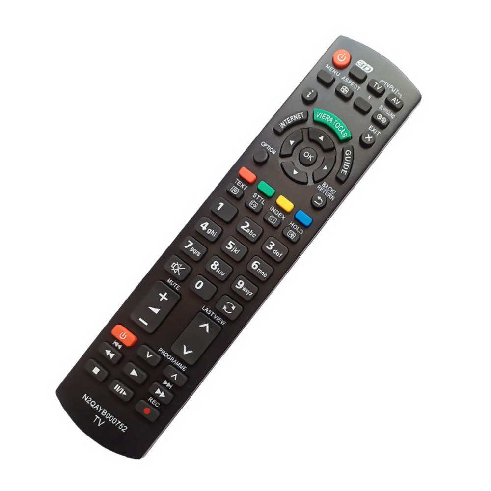 Low Power Consumption Black Remote Control For Panasonic Internet Smart TV