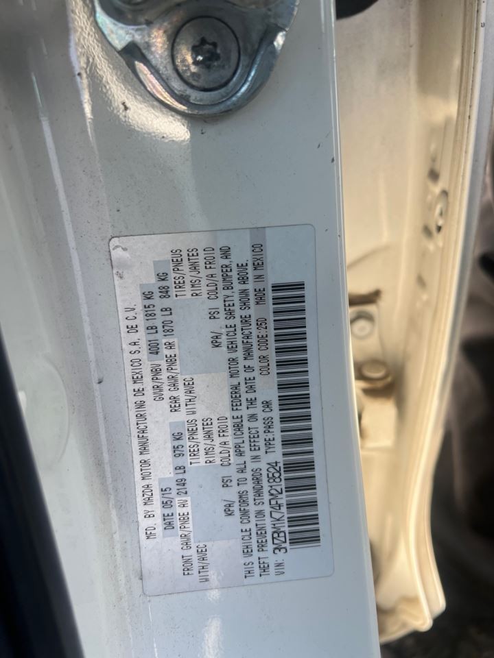 CONTROL PANEL CONSOLE MTD OEM 14-18 MAZDA 3 1YR WRNTY