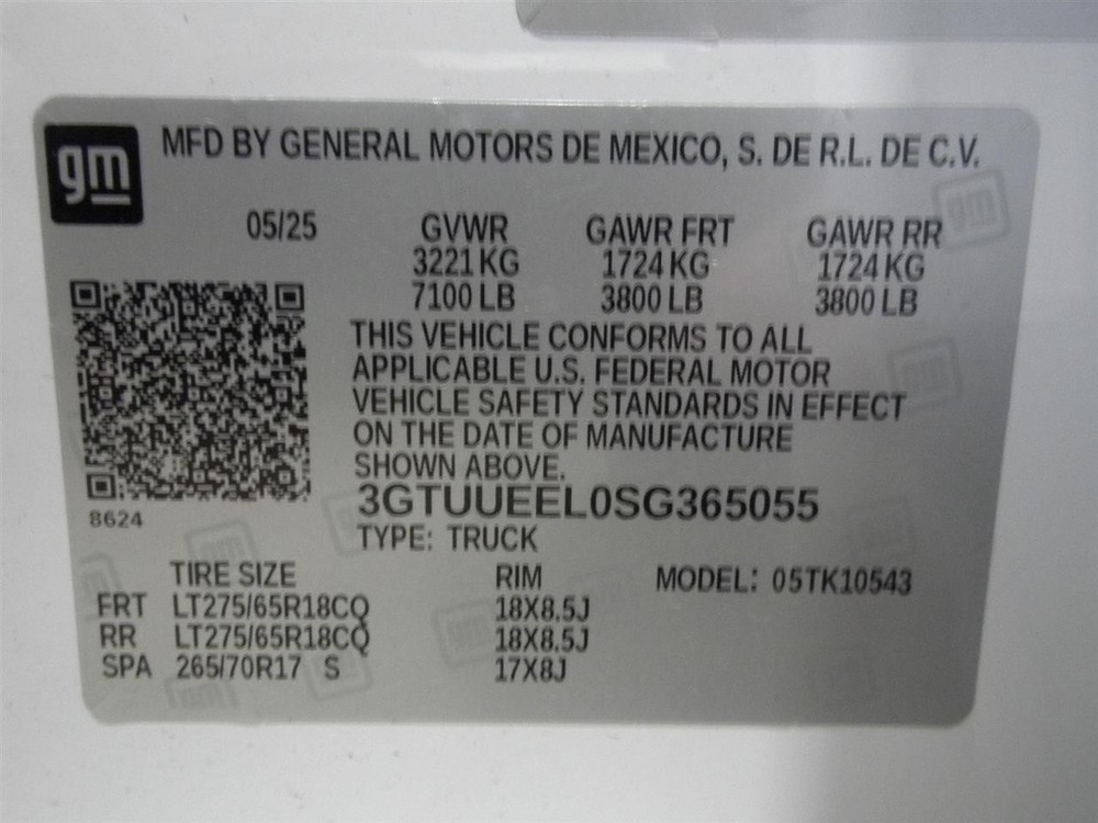 GMC Sierra 1500 Pickup 2024-2025 Automatic Transmission Control Module 7433