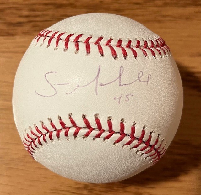 SEAN MARSHALL Autographed Signed Rawlings OML Baseball TRI STAR MLB Authentic