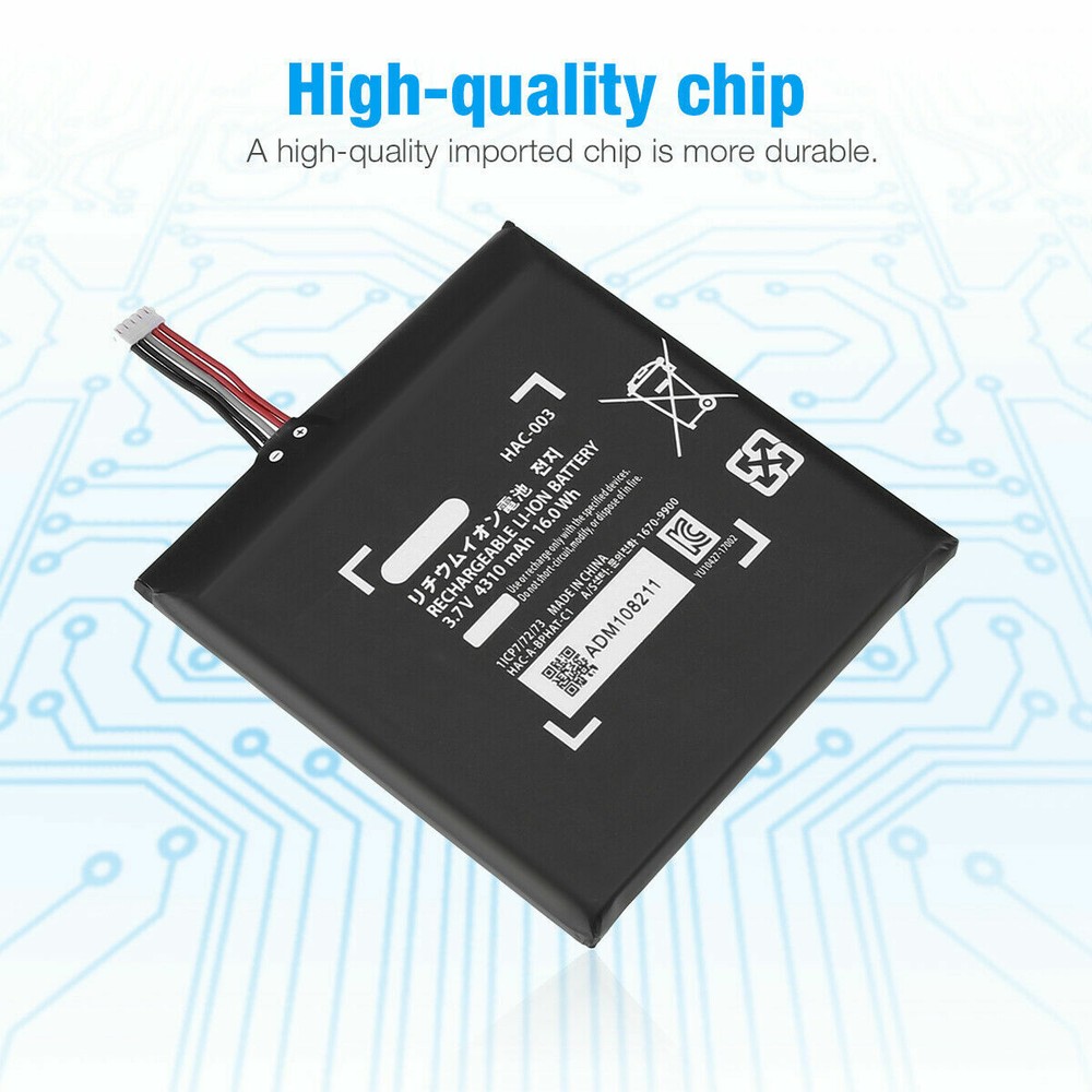 New 4310mAh HAC-003 Replacement Battery for Nintendo Switch Console With Tools