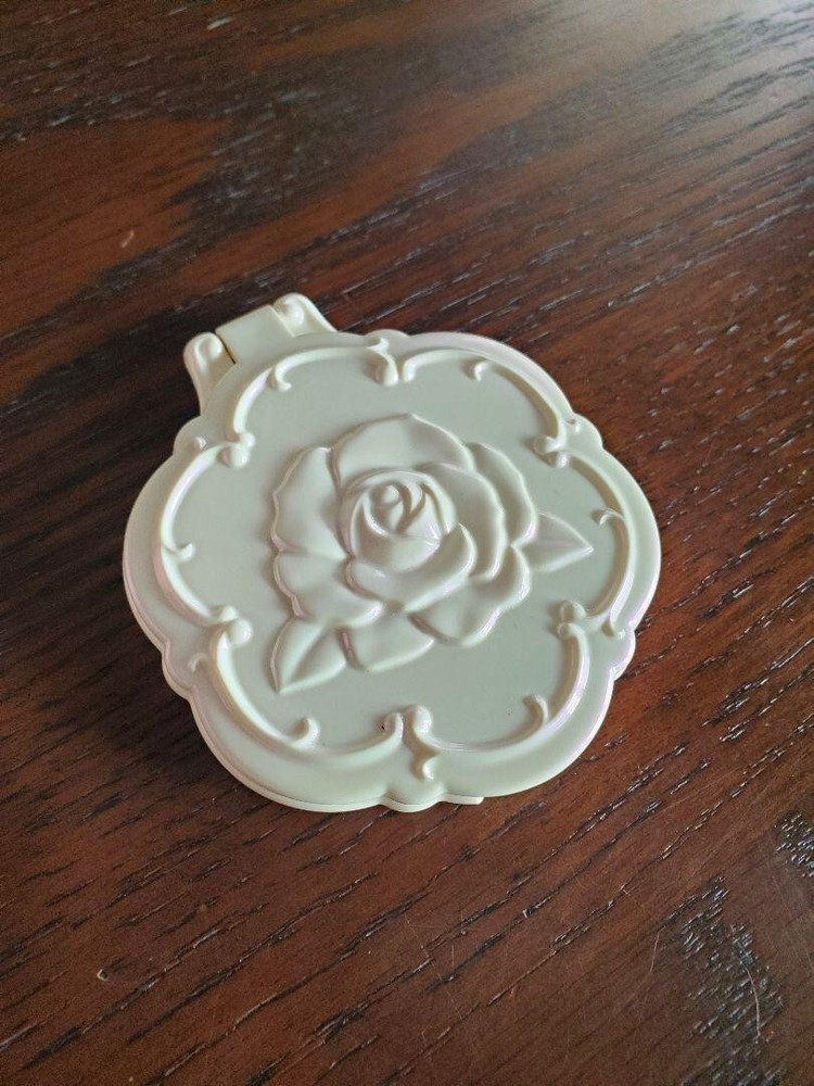 ANNA SUI Hand Mirror White Rose Regular & Magnifying Mirror from Japan
