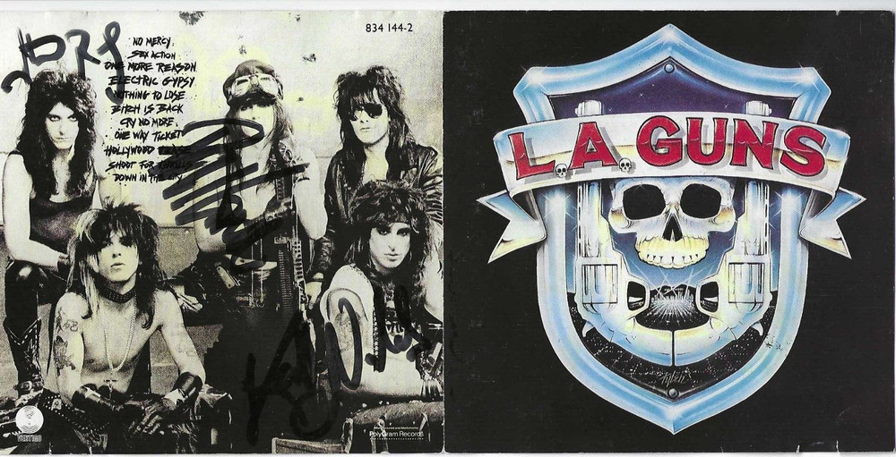 L.A. Guns Self-Titled Autographed CD