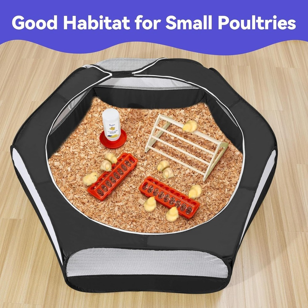 Durable 5-in-1 Chicken Brooder Box: Waterproof and Breathable, Modern Design