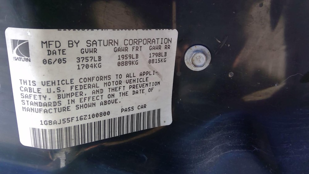 Used A/C Selector Switch fits: 2006 Saturn Ion w/AC Grade A